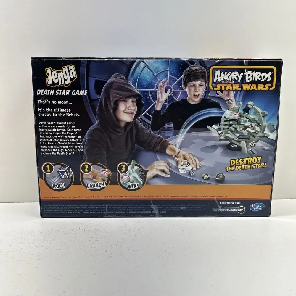 Angry Birds: Star Wars – Jenga‎ Death Star Game Hasbro Complete Great Condition